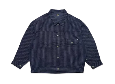 MFC STORE x Lee Dobon Denim Jacket "Navy Stripe"