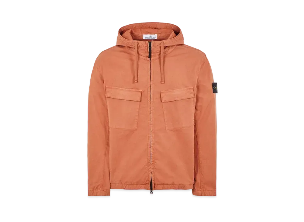 Stone Island 42610 SUPIMA Cotton Twill Stretch-TC "Red Brown"