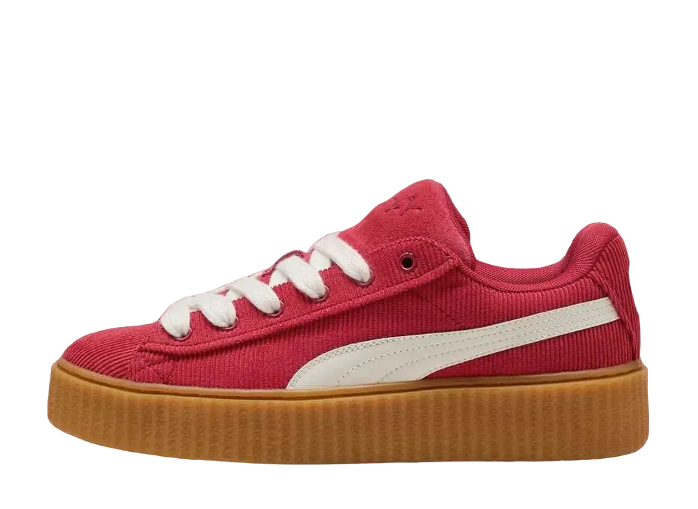 Fenty × Puma Creeper Phatty Corduroy "Club Red/Warm White/Gum"