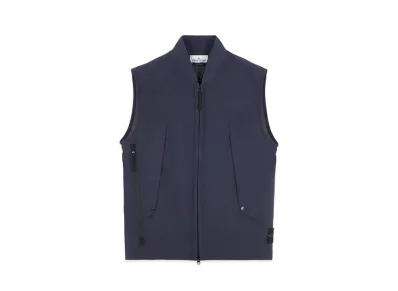 Stone Island G0121 Soft Shell-R_E.DYE Technology In Recycled Polyester With PRIMALOFT Insulation Technology "Blue"