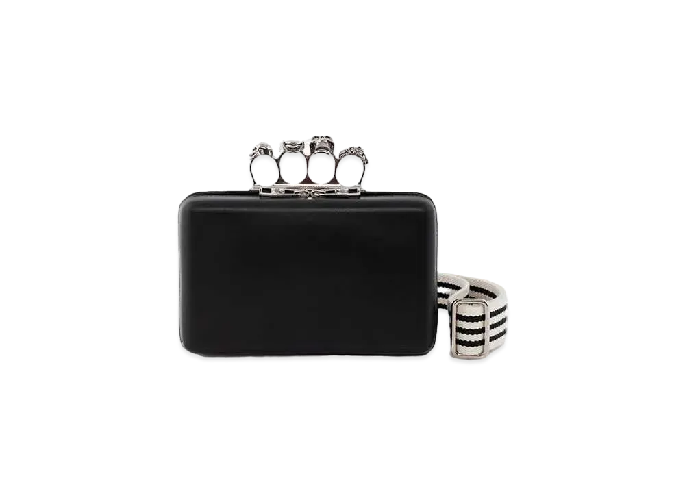 Alexander McQUEEN Knuckle Twisted Clutch "Black"