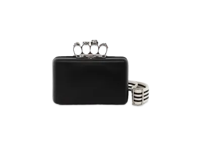 Alexander McQUEEN Knuckle Twisted Clutch "Black"