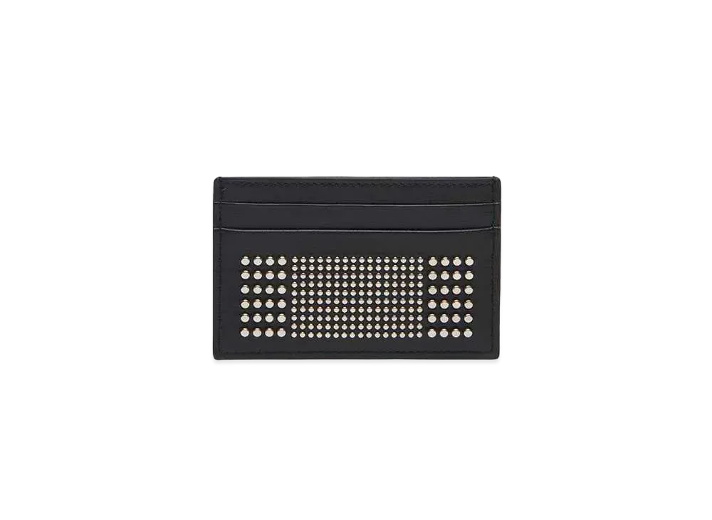 Alexander McQUEEN Studded Card Holder "Black"