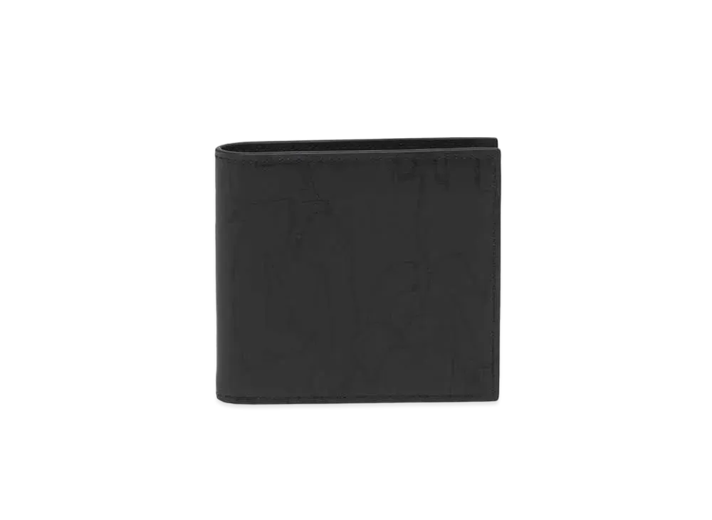 Alexander McQUEEN McQueen Graffiti Billfold Wallet "Black"