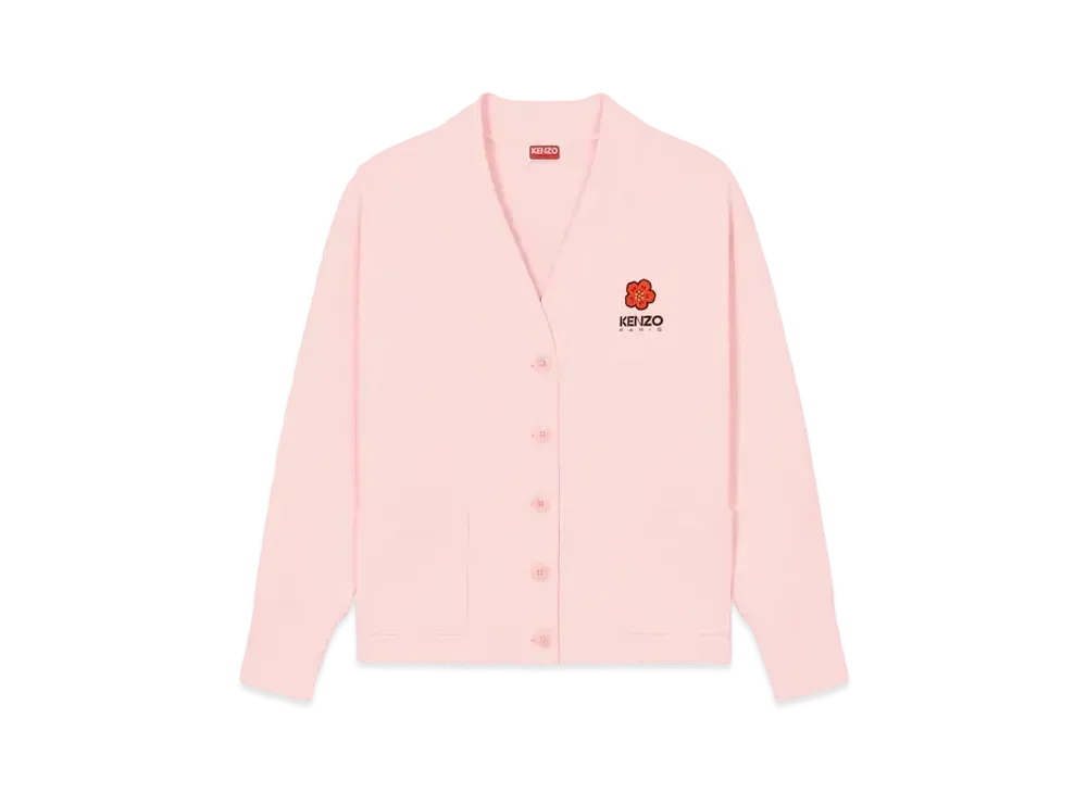 KENZO 'BOKE FLOWER' Embroidery Cardigan "Faded Pink"