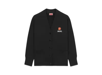 KENZO 'BOKE FLOWER' Embroidery Cardigan "Black"