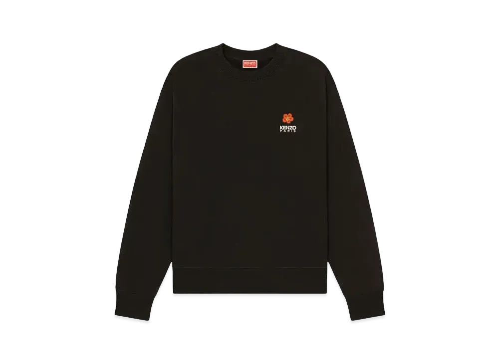 KENZO 'BOKE FLOWER' Embroidery Classic Sweat "Black"