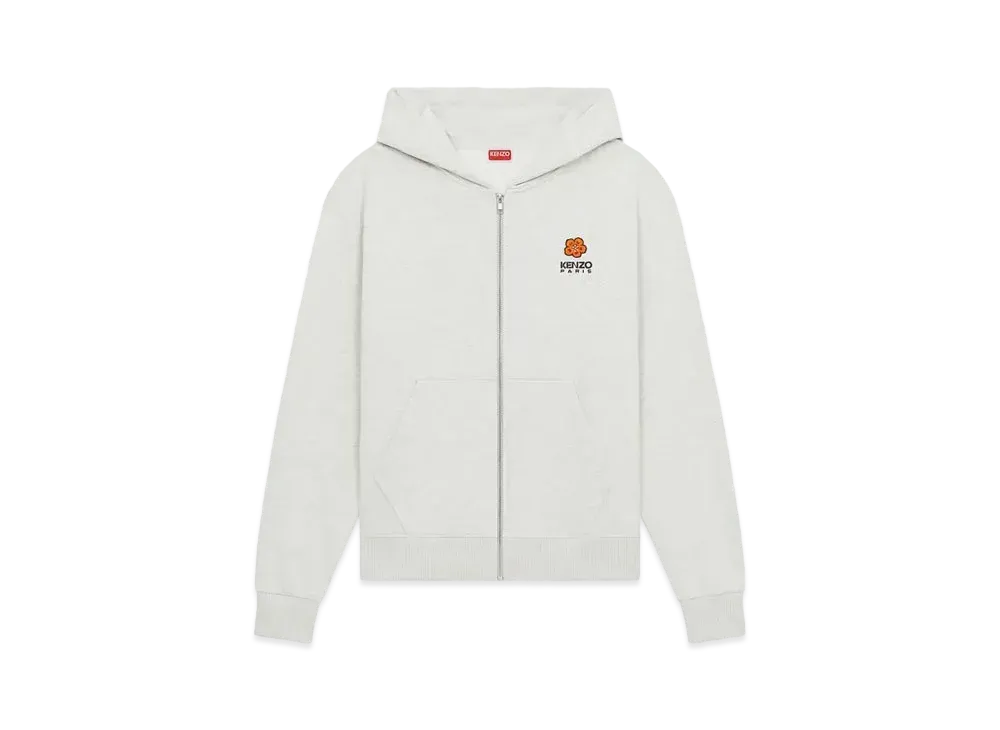 KENZO 'BOKE FLOWER' Embroidery Classic Hoodie "Pale Grey"