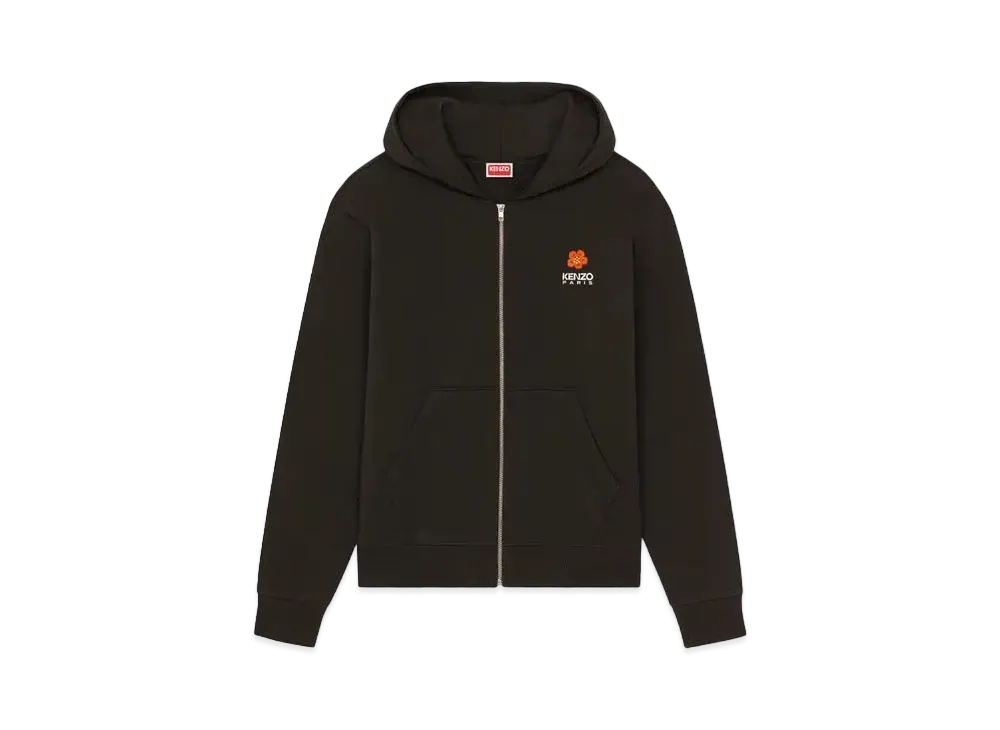 KENZO 'BOKE FLOWER' Embroidery Classic Hoodie "Black"