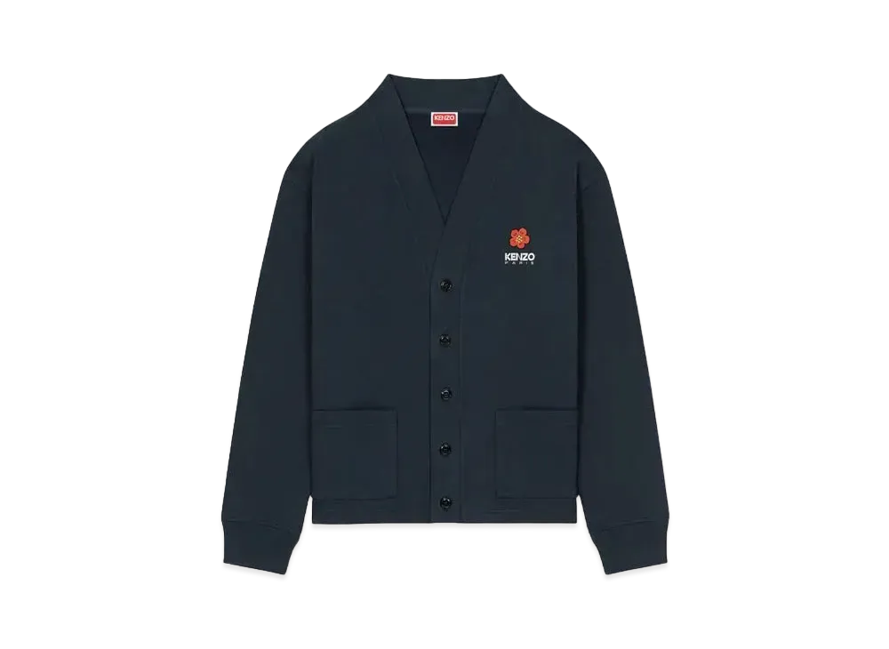 KENZO 'BOKE FLOWER' Cardigan "Midnight Blue"