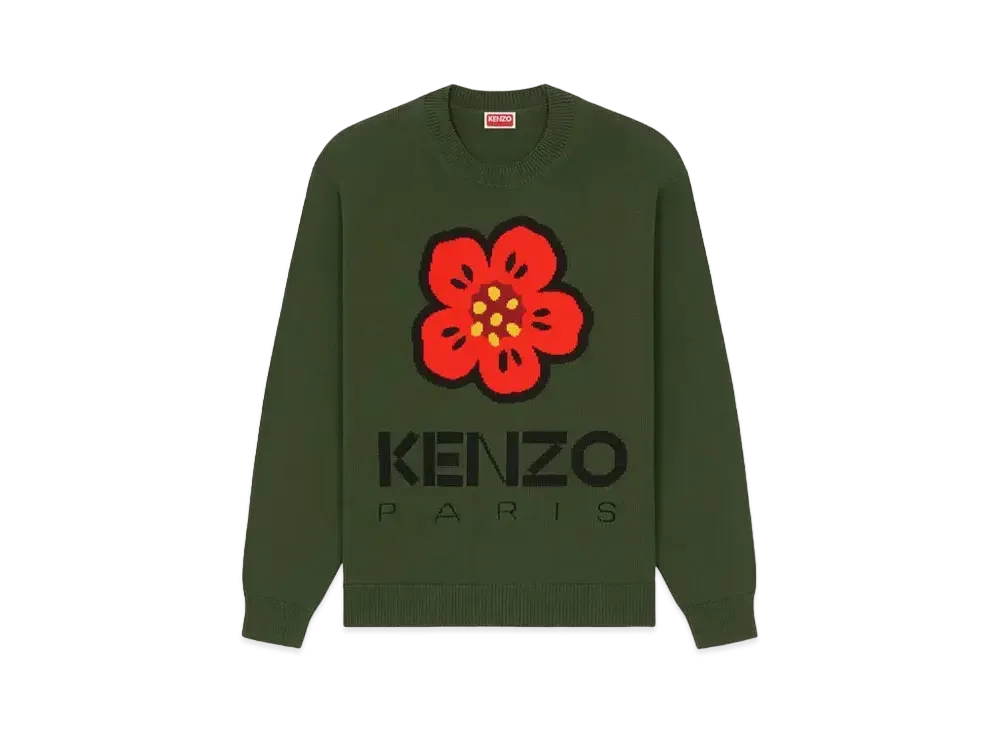 KENZO 'BOKE FLOWER' Jumper "Dark Khaki"