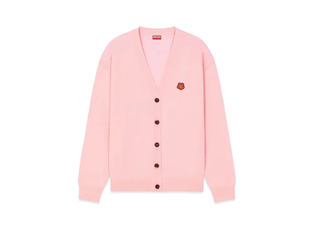 KENZO 'BOKE FLOWER' Embroidered Cardigan "Faded Pink"