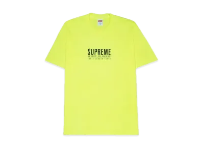 Supreme Paris Tee "Fluorescent Yellow"