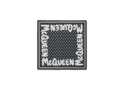 Alexander McQUEEN McQueen Graffiti Biker Scarf "Black/Ivory"