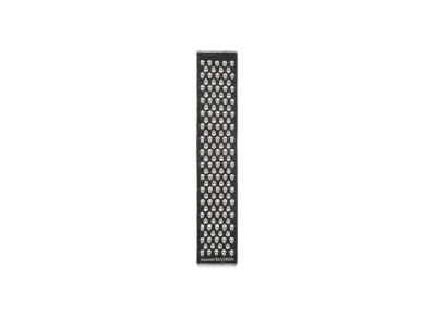 Alexander McQUEEN Reversible Skull Scarf "Black/Ivory"