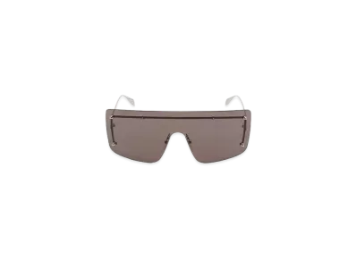 Alexander McQUEEN Spikes Studs Mask Sunglasses "Smoke/Silver"