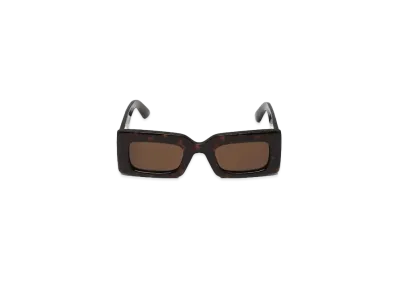 Alexander McQUEEN Bold Rectangular Sunglasses "Brown/Havana"