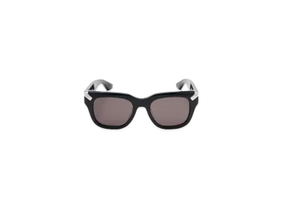 Alexander McQUEEN Punk Rivet Square Sunglasses "Black/Smoke"