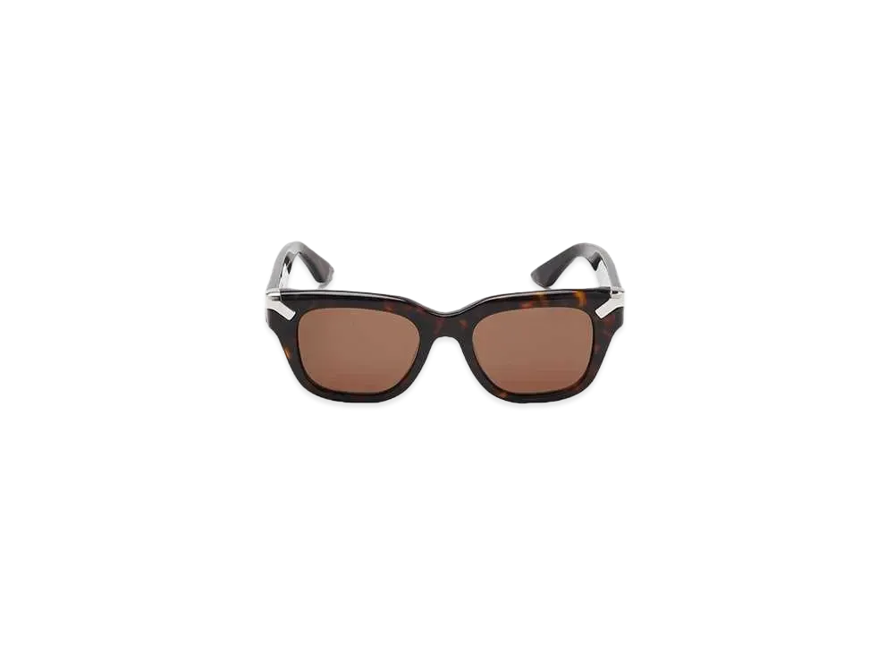 Alexander McQUEEN Punk Rivet Square Sunglasses "Havana/Brown"