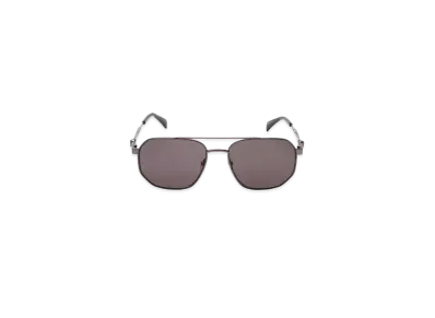 Alexander McQUEEN Floating Skull Metal Caravan Sunglasses "Ruthenium"