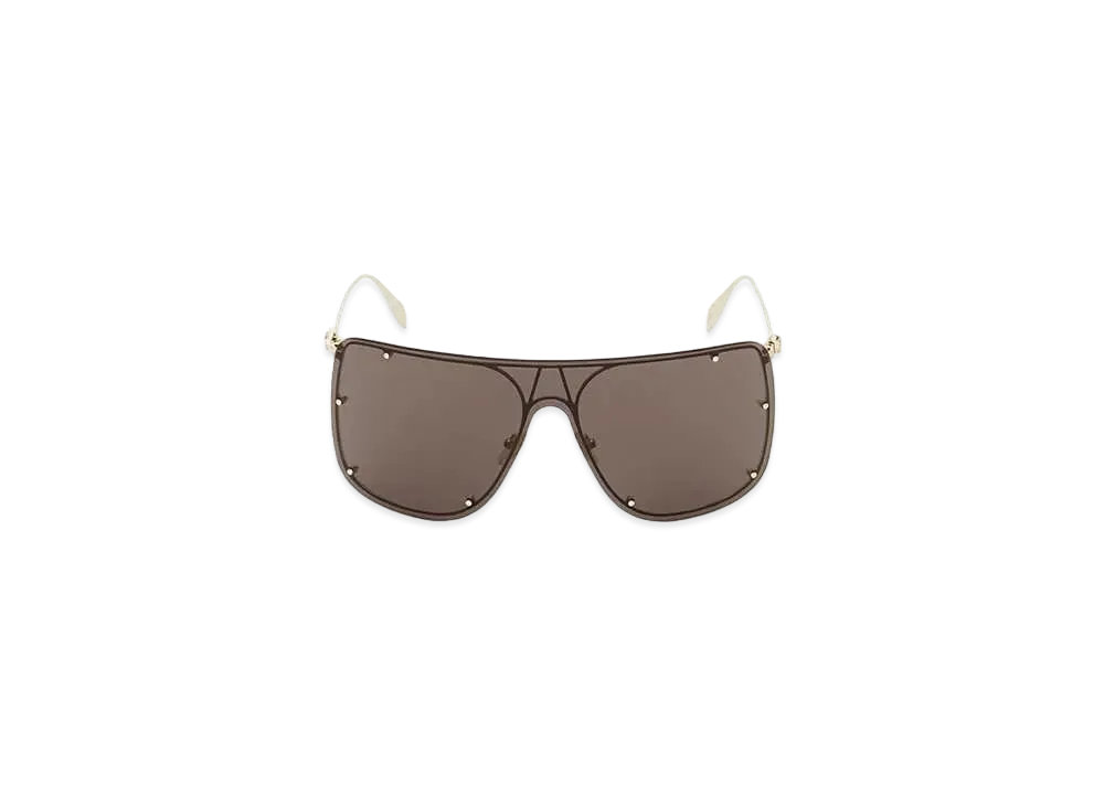 Alexander McQUEEN Skull Mask Sunglasses "Gold"