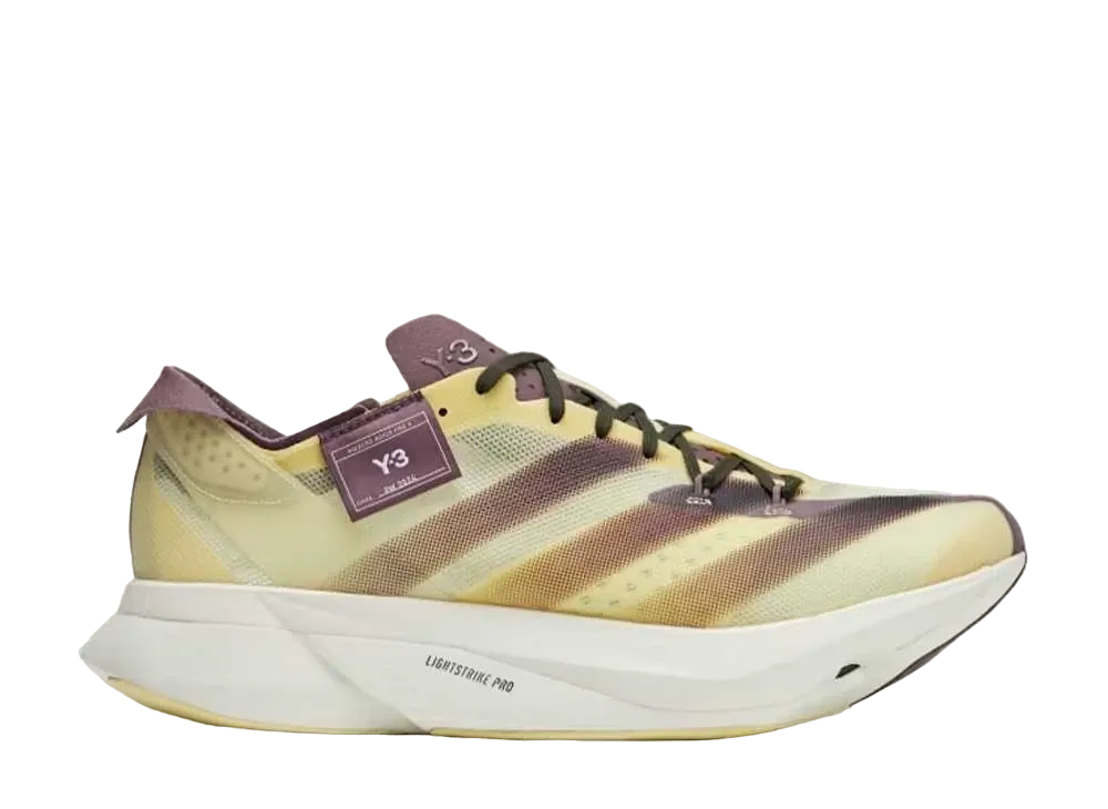 アディダス ワイスリー アディオス プロ 3.0 "オールモストイエロー/シャドウフィグ"