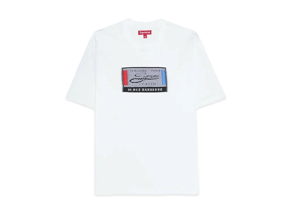 Supreme Intarsia Label S/S Top "White"