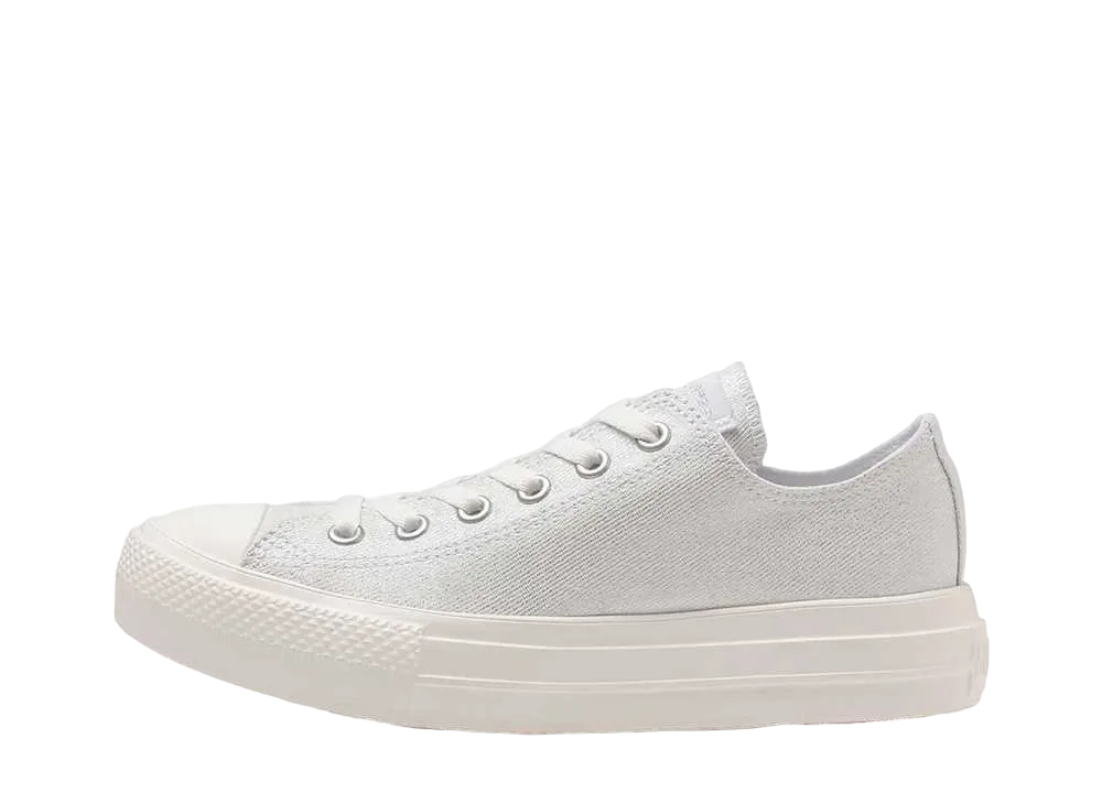コンバース ウィメンズ オールスター ライト PLTS シャイニーキャンバス OX "シルバー"