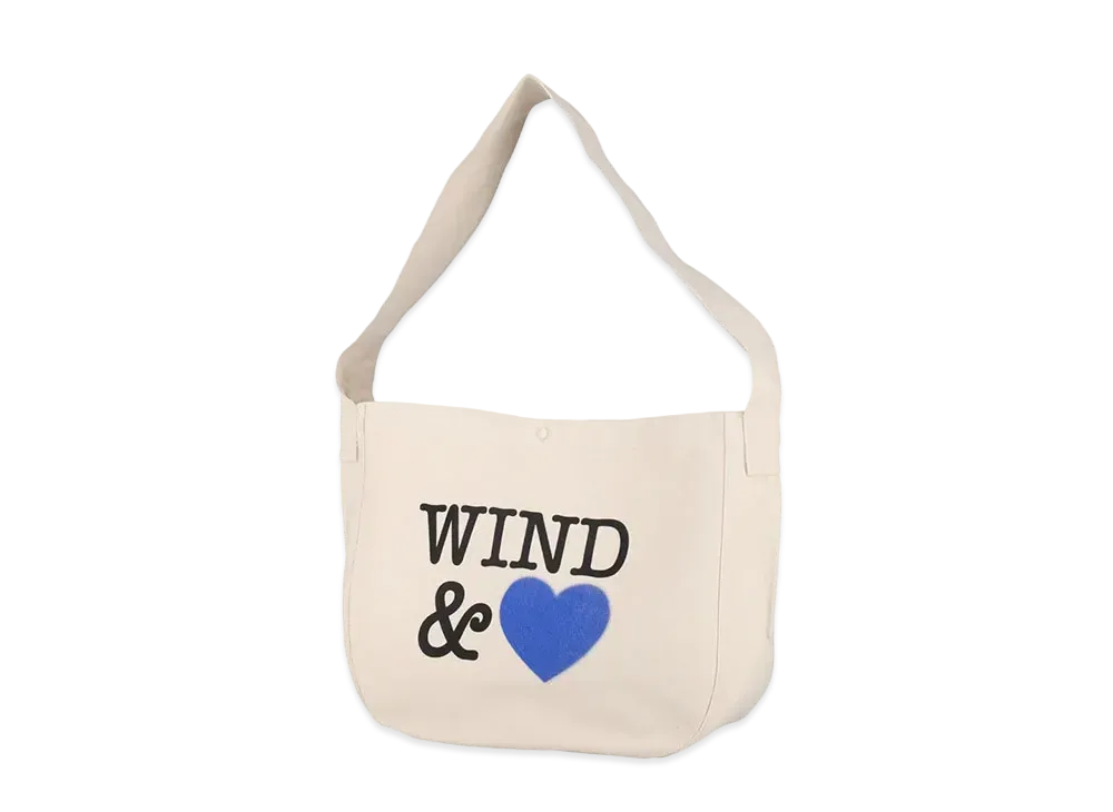 WIND AND SEA Canvas Newspaper Bag(HTSP) "Natural_Heart"