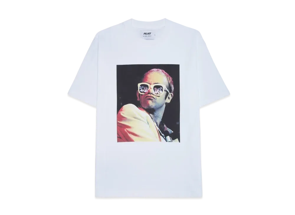 パレス エルトン ジョン アイコン T-シャツ "ホワイト"