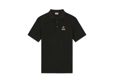 KENZO 'BOKE FLOWER' Crest Embroidery Polo-shirt "Black"