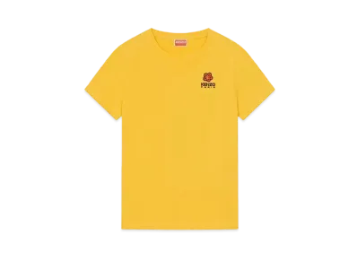 KENZO 'BOKE FLOWER' Crest Embroidery T-shirt "Golden Yellow"