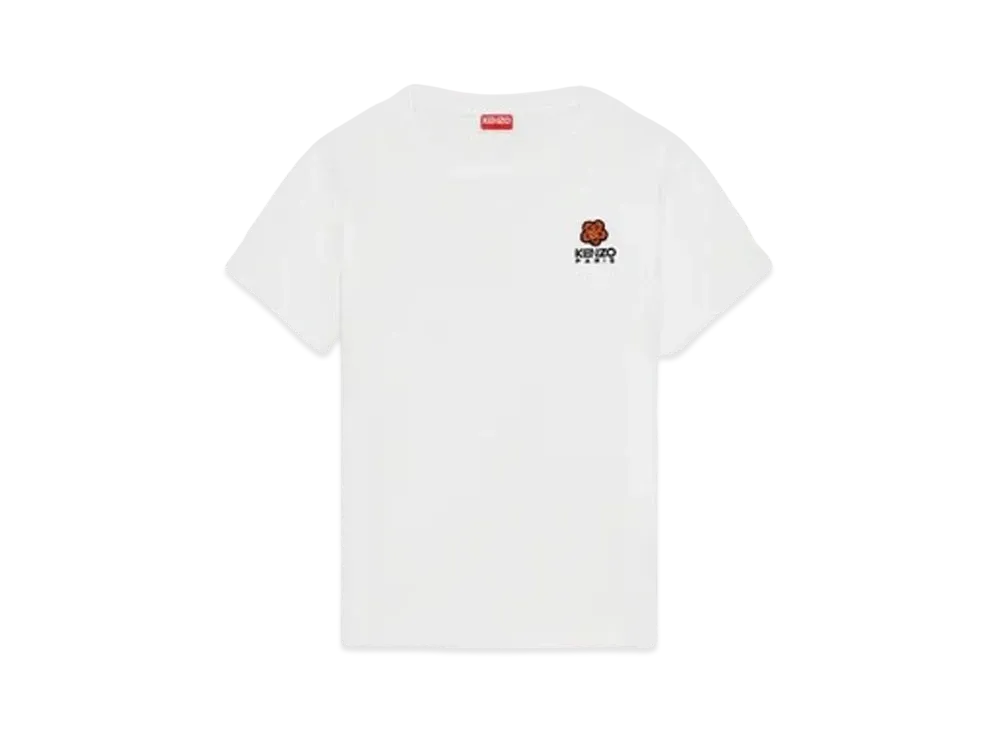 KENZO 'BOKE FLOWER' Crest Embroidery T-shirt "White"