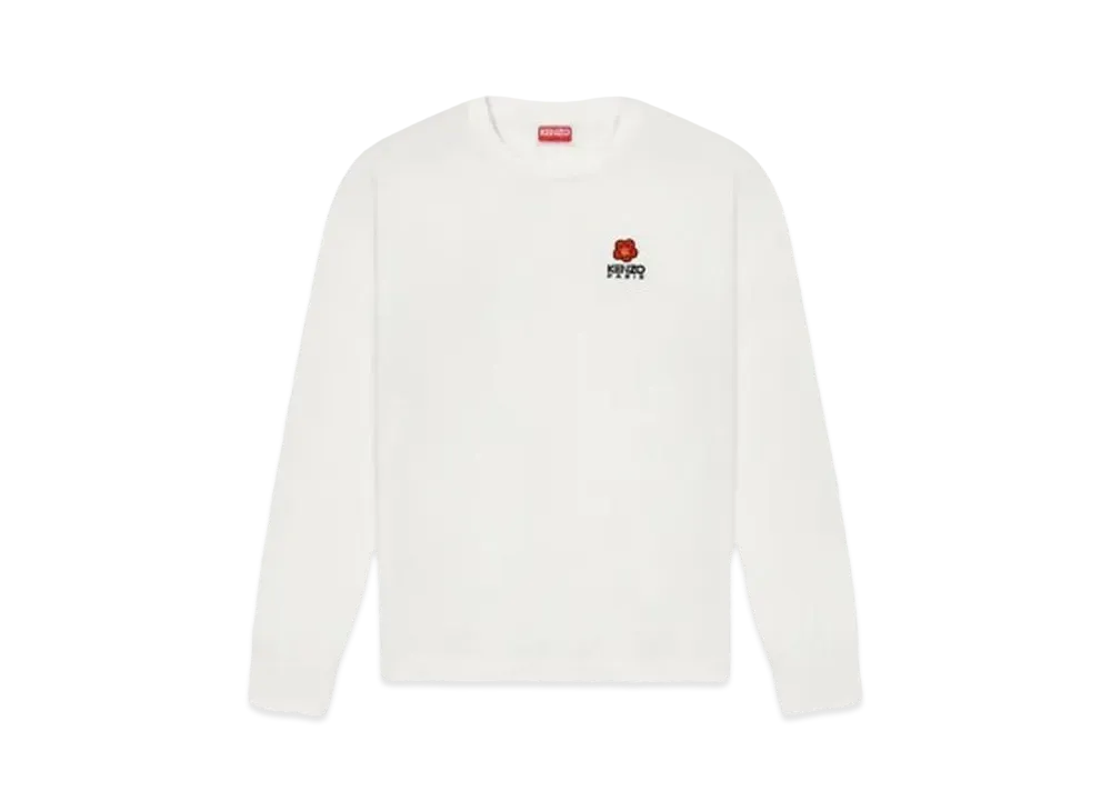KENZO 'BOKE FLOWER' Embroidery Long Sleeve T-shirt "White"