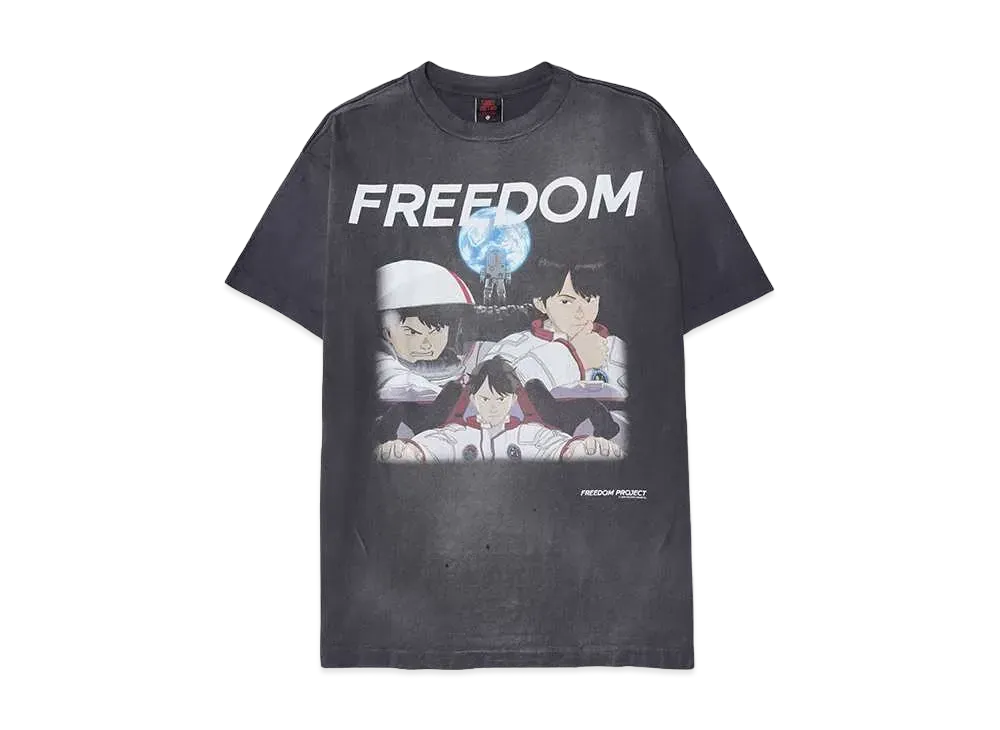 SAINT Mxxxxxx 24SS x FREEDOM Short Sleeve T-Shirt "Black"