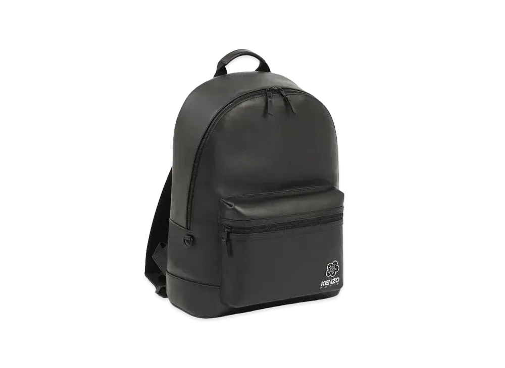 KENZO 'BOKE FLOWER' Leather Backpack "Black"