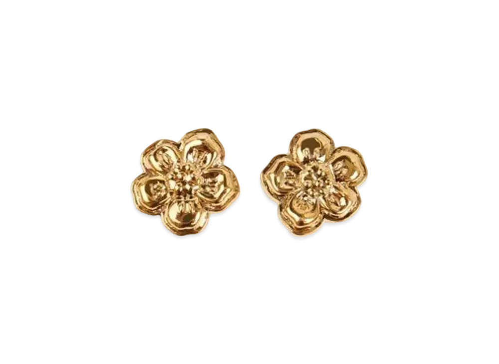 KENZO 'BOKE FLOWER' Earring "Gold"