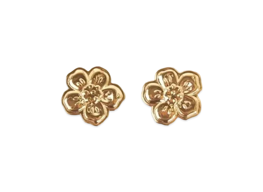 KENZO 'BOKE FLOWER' Large Earring "Gold"