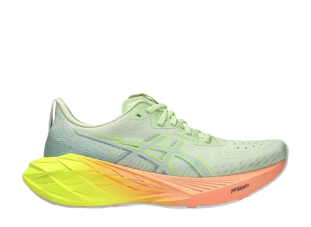 アシックス ノヴァブラスト 4 パリ "クールマッチャ/セーフティイエロー"