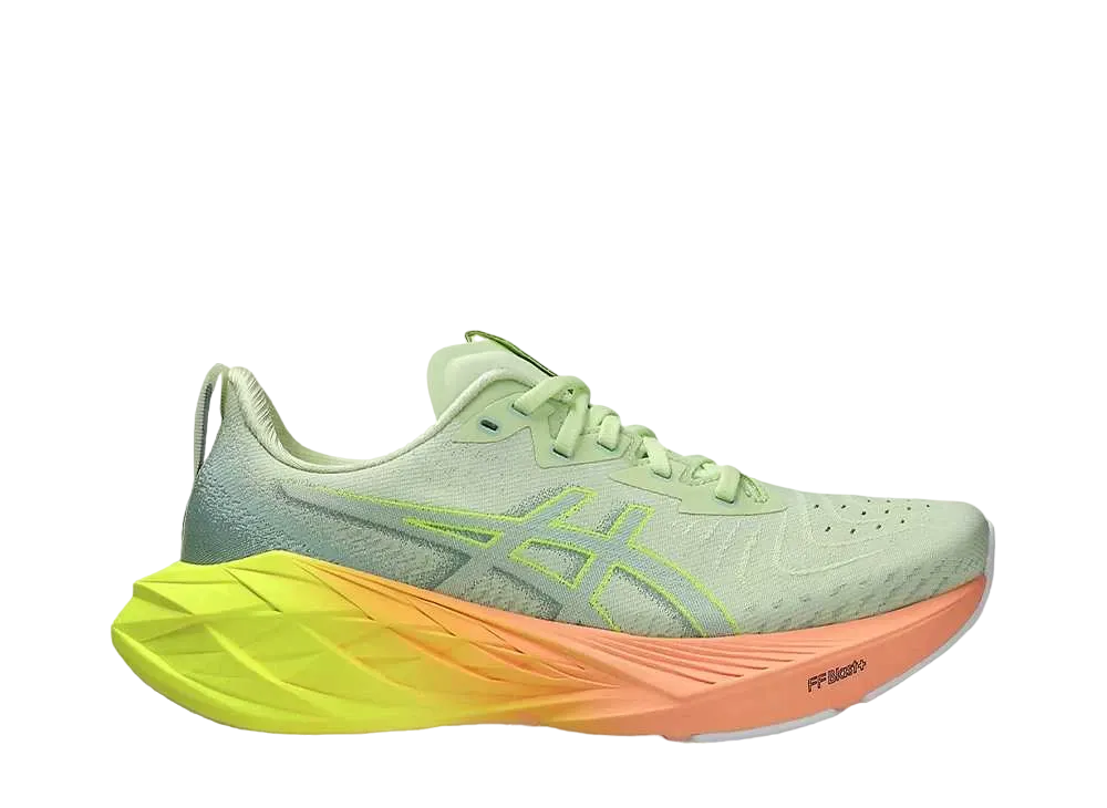 アシックス ウィメンズ ノヴァブラスト 4 パリ "クールマッチャ/セーフティイエロー"