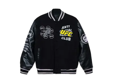 ANTI SOCIAL SOCIAL CLUB x UFC Corner Varsity Jacket "Black"