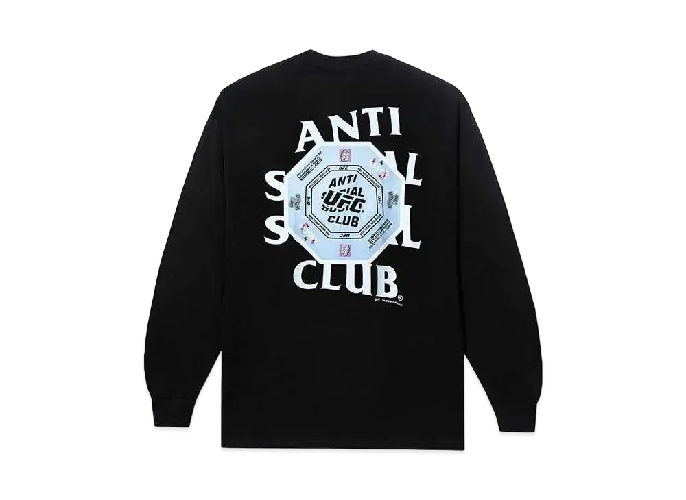 ANTI SOCIAL SOCIAL CLUB x UFC Corner Long Sleeve Tee "Black"