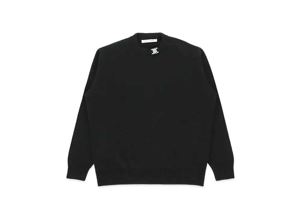1017 ALYX 9SM Buckle Collar Crewneck "Black"