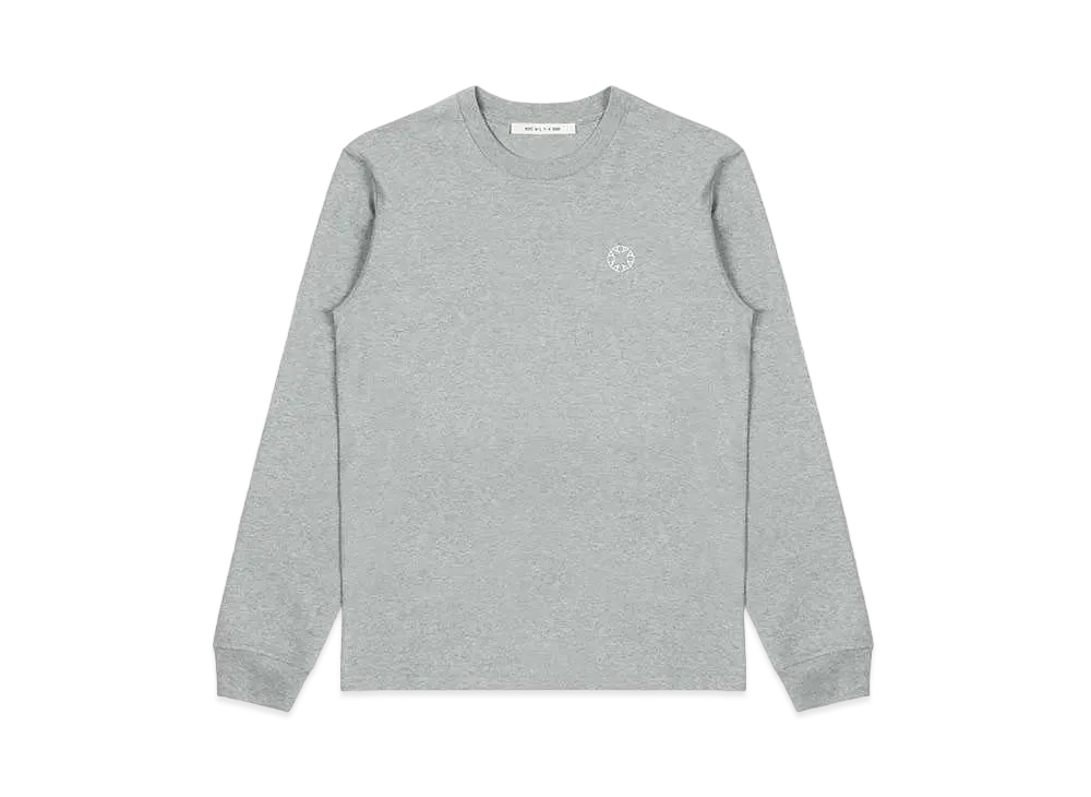 1017 ALYX 9SM Essentials Regular Fit Long Sleeve Tee "Light Heather Grey"