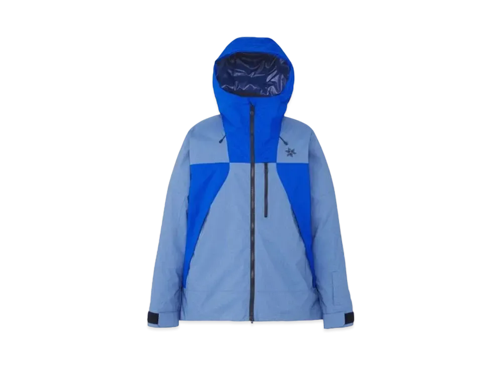 Goldwin 2 Tone Color Hooded Jacket (Ski / Men's) "Coronet Blue"