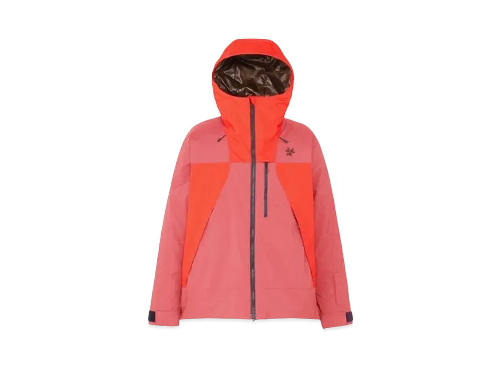 Goldwin 2 Tone Color Hooded Jacket (Ski / Men's) "Mineral Red"