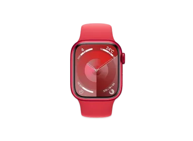 Apple Watch Series 9 (GPS + Cellular Model) 41mm (Product)Red Aluminiumcase (Product)Red Sportsband (M/L) "Red" MRY83J/A