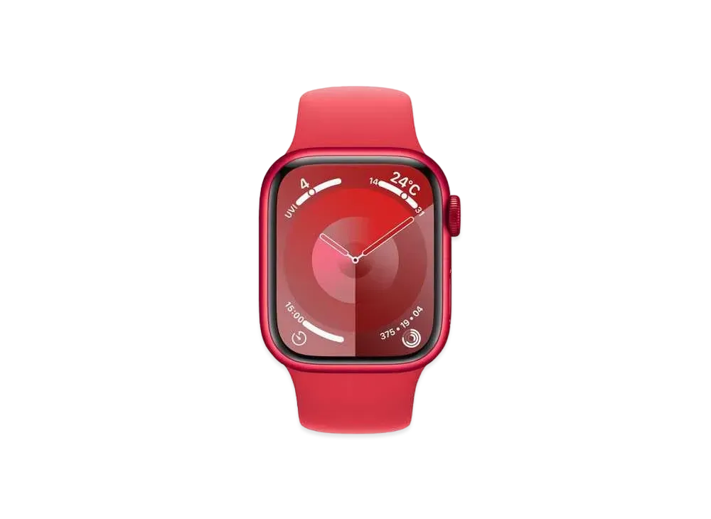 Apple Watch Series 9 (GPS + Cellular Model) 41mm (Product)Red Aluminiumcase (Product)Red Sportsband (S/M) "Red" MRY63J/A