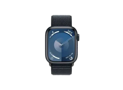 Apple Watch Series 9 (GPS Model) 41mm Midnight Aluminiumcase Midnight Sports Loop Midnight Aluminium "Black" MR8Y3J/A