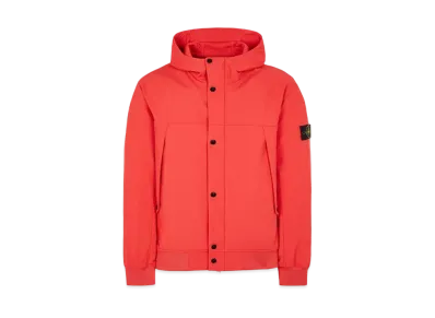 Stone Island 40227 Light Soft Shell-R_E.DYE Technology In Recycled Polyester "Red"